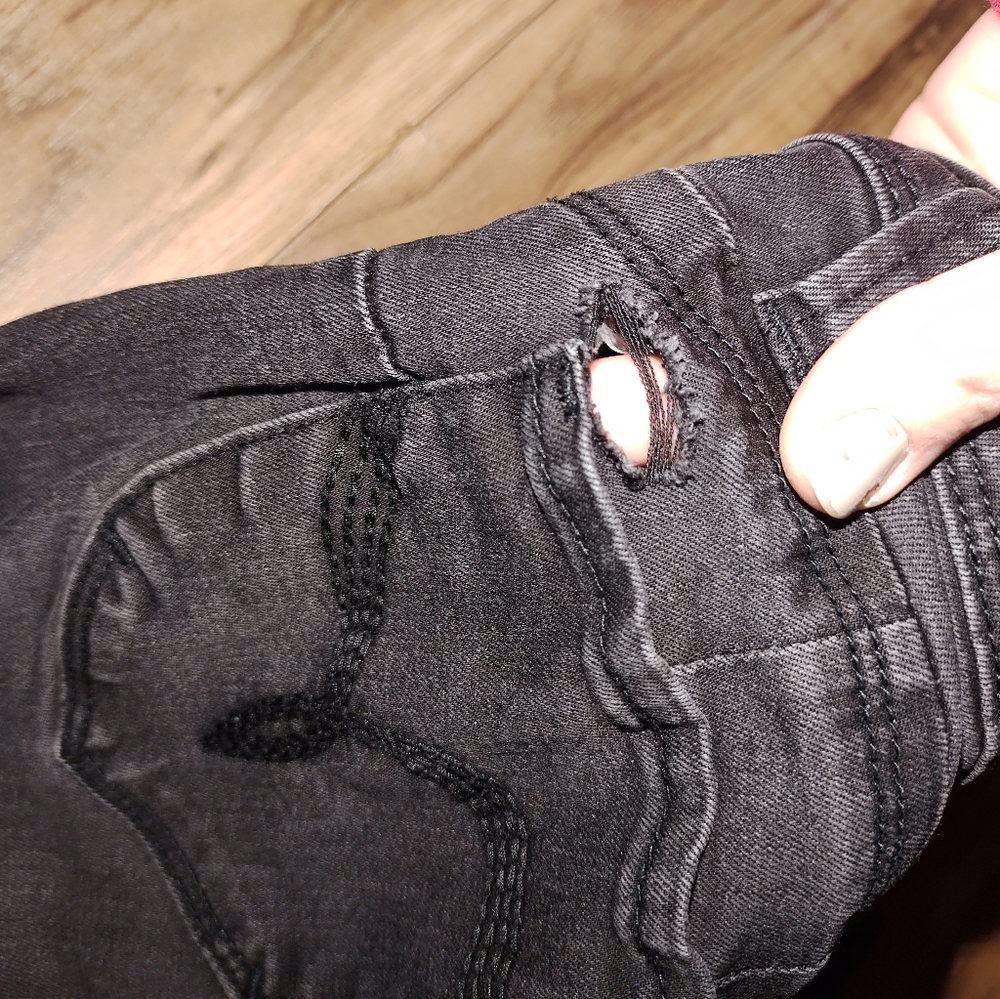 (5) YMI Black Distressed Jeans - Picture 6 of 6